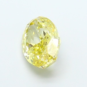 Diamant Jaune Fantaisie Taille Ovale 2,51 Carats, Polissage Excellent, Clarté VS2, Pierre Précieuse Brillante Cultivée en Laboratoire, Matériau pour la Fabrication de Bijoux - Product Image 2