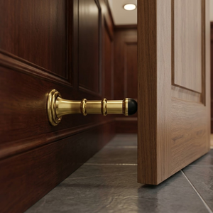 ชุดอุปกรณ์ประตูทองเหลืองแท้สุดหรู ดีไซน์โบราณ |   ตัวกันกระแทกประตู, ตัวล็อคประตูสำหรับเด็ก, ตะขอ และชุดอุปกรณ์ประตูแบบหนาพิเศษ - Product Image 2