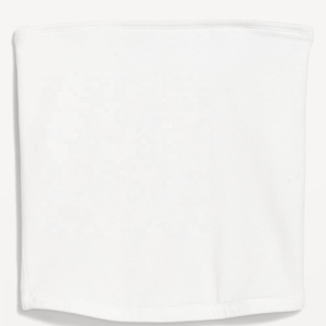 <b>Women's</b> <b>White</b> Strapless Knitted <b>Tank</b> <b>Top</b> Solid Color Minimalist Style Breathable Spandex Cotton Blend - Product Image 6