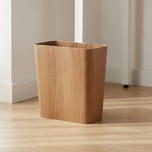 Poubelle en bois simple pour espaces intérieurs propres et bien organisés, idéale pour les zones d'étude et le stockage de déchets secs en intérieur, provenant d'Inde. - Product Image 1