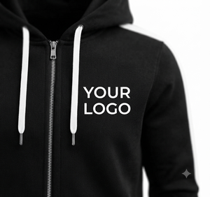 Conjunto Deportivo Unisex Negro con Rayas Blancas, Sudadera con Cremallera y Pantalones con Logotipo Personalizado, Ropa Casual de Otoño, Corte Regular de Longitud Completa - Product Image 5