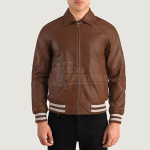 Chaquetas Varsity de Cuero Cómodas para Jóvenes, Forro Suave y Transpirable, Ropa Varsity Moderna - Product Image 3