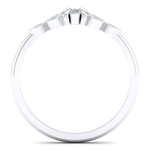 Anillos de Moissanita con Certificación GRA en Oro Blanco Sólido de 14K, Precio al por Mayor REYES, para Mujer, Elegantes, para Compromiso, Boda, Regalo, Joyería - Product Image 4