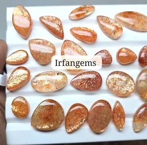 High Quality Irfan Gems Sunstone Gemstones Wholesale Price 100% Natural Mix Shape 20-40mm Rajasthan for Jewelry Making Bulk Lot - Product Image 1