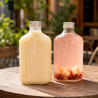 350ml jetable PET plastique petite capacité café lait thé jus Champagne bouteille bouchon à vis Portable filtre Soda boissons énergisantes