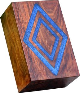 Resin Keepsake <b>Boxes</b> | Indian wood cremation urn | impex designs | Wooden Cremation urn | Keepsake wooden rosewood urn box | - Product Image 6