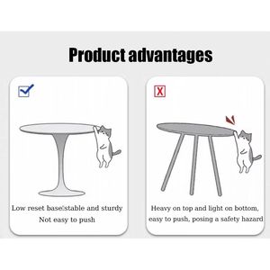 Tavolo da Pranzo Rotondo Moderno con Texture Marmorizzata, Piano in MDF e Base in Acciaio per Cucina, Stile Tulip - Product Image 5