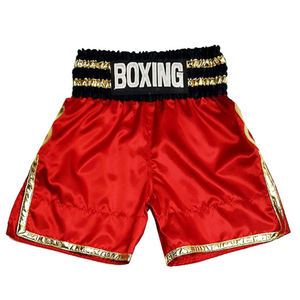 Fabricant OEM de shorts de boxe en satin personnalisés, caleçons de boxe taille haute, vente en gros en vrac, marque privée, approvisionnement direct usine - Product Image 4