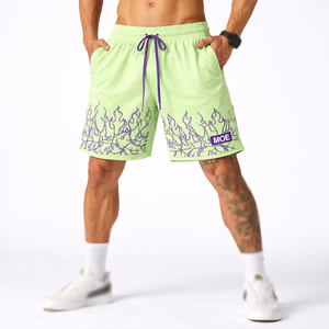 Pantalones Cortos Deportivos para Hombre, Sublimados con Gráficos, de Poliéster, con Cordón, para Entrenamiento Atlético, con Logotipo Personalizado, MOE, Suministro al por Mayor - Product Image 5