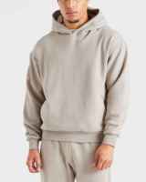 Sweat-shirt à capuche pour homme 100% coton, couleur unie, molletonné, décontracté, tricoté, coupe régulière, longueur normale, respirant, avec poche, hiver