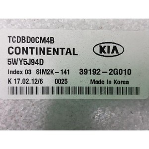 ECUs y Módulos de Computación Usados Forte 391922G010 - Product Image 4