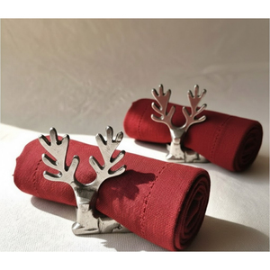 Anneaux de serviette en métal doré en gros, boucles de support de serviette géométriques triangulaires de luxe, ornements de décoration de table haut de gamme - Product Image 6