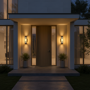 Flush Mount Wall <b>light</b> Viet Nam CM Decor steel/inox Living Room / Bedroom / Hallway Constant <b>Light</b> 3500K (Warm White) LED Black - Product Image 4