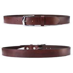 Nuevo cinturón informal de cuero marrón de primera calidad para hombre, hecho a medida, cinturón informal de cuero clásico para hombre. - Product Image 3