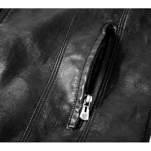 Chaqueta de Cuero Genuino para Hombre, Diseño Unisex con Bloques de Color, Personalizada, de Alta Calidad, Impermeable, Resistente al Viento, con Cierre, para Invierno, Estilo Moto, Llegada 2026 - Product Image 6