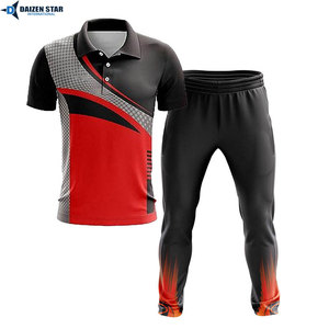 Men's Blue Green Contrast Stripe Short Sleeve Cricket Kit With Matching <b>Pants</b> Quick Dry Regular Fit All Season - Product Image 6