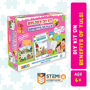 Libro de Actividades y Rompecabezas con Historias para Niños de 6+ Años, Juego de Juguetes DIY Tulsi Benefits con Crayones que Fomentan la Conciencia Ambiental - Product Image 1
