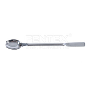 Espátula de Laboratorio de Acero Inoxidable de Doble Punta y Cuchara Plana para Muestreo de Reactivos y Polvos, Herramienta para Uso Médico y de Laboratorio - Product Image 1