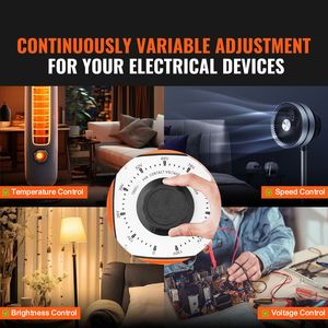 Trasformatore di Tensione Variabile Automatico 3000VA, 23 Amp, Ingresso 110V, Uscita 0-130V, Regolatore di Tensione AC con Display LCD, 4 Fusibili Extra - Product Image 2