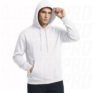 Sweat-shirts à capuche en coton et polyester pour hommes et femmes, en molleton de qualité supérieure, poids moyen, avec poche kangourou, personnalisables - Product Image 2