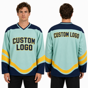 Maillot de hockey sur glace unisexe personnalisé, vente en gros, uniforme de sport, entraînement, match, tournoi, classique, vintage, rétro, jeunesse - Product Image 6