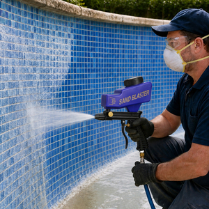 Sand Blaster New Product Lematec Taiwan Sandblaster 150 PSI <b>Sandblasting</b> 12 CFM 1/4 Inch 90 PSI 600 CC - Product Image 3