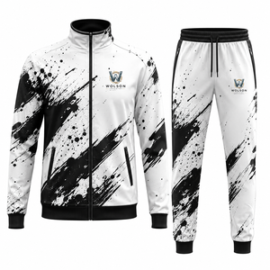 Wholesale All Over Print Sublimation Tracksuit Custom Sportswear Jacket <b>Pants</b> Set for Teams Gym Training Fitness and Casual Wear - Product Image 1