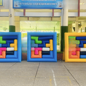<b>Inflatable</b> Puzzle & Block <b>Game</b> PVC Material 2.5m X 2.5m Easy Setup - Product Image 4