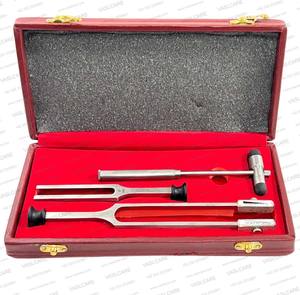 ชุดส้อมเสียงวาสแคลร์ 128Hz 256Hz 512Hz พร้อมค้อนสะท้อนเสียงและกล่องอลูมิเนียมอัลลอยด์ ชุดอุปกรณ์วินิจฉัยทางการแพทย์สำหรับระบบประสาท - Product Image 3