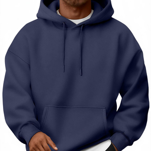 Sudadera con Capucha para Hombre, Corte Regular, 100% Algodón, Felpa, con Bordado Personalizado, Ecológica, de Secado Rápido, con Bolsillos, Servicio OEM - Product Image 4