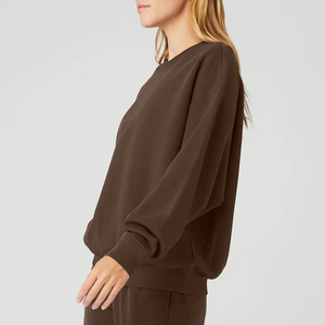 เสื้อฮู้ดผู้หญิงคุณภาพสูง แขนยาวสำหรับฤดูหนาว ทรงหลวม ปักลาย พิมพ์ลาย ผ้าถัก - Product Image 4