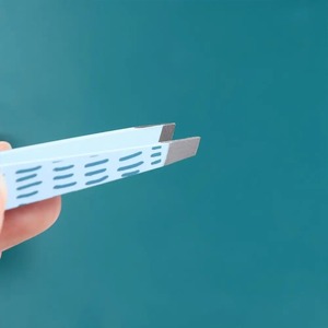 Pince à cils en acier inoxydable de haute qualité, pince à cils pour extensions de cils, antistatique, clip précis 3D, outil de maquillage - Product Image 1