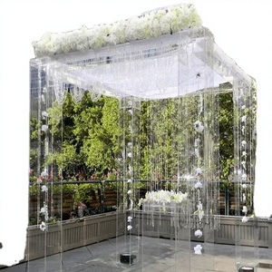 เวทีแต่งงานคริสตัลตกแต่งสวยงาม ฉากหลังสไตล์อินเดียสำหรับงานเลี้ยงฉลองสมรส งานหมั้น และงานอีเว้นท์ในร่ม - Product Image 1