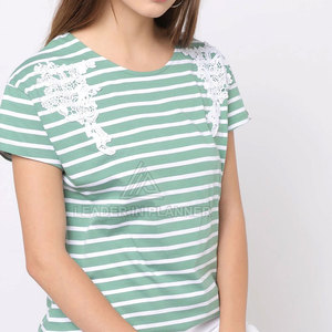 เสื้อยืดผู้หญิงสีพื้นคุณภาพสูงขายส่ง สำหรับฤดูร้อน ระบายอากาศได้ดี น้ำหนักเบา ผ้าฝ้าย 100% แห้งเร็ว - Product Image 3