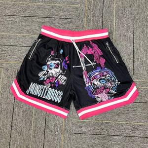 Pantalones Cortos Deportivos de Malla OEM para Hombre, Personalizados con Estampado, 100% Algodón, Transpirables, Ligeros, para Entrenamiento en el Gimnasio - Product Image 1