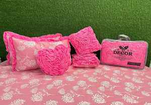 Ensemble de literie élégant pour lit double, 6 pièces, en polycoton, 100% polyester, ensemble complet de draps, respirant et confortable - Product Image 4