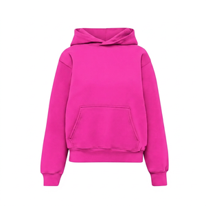 Sudadera con Capucha Unisex Extra Grande, de Felpa, Color Sólido, Informal, para Otoño, Corte Regular, con Bolsillos, Diseño Tejido - Product Image 3