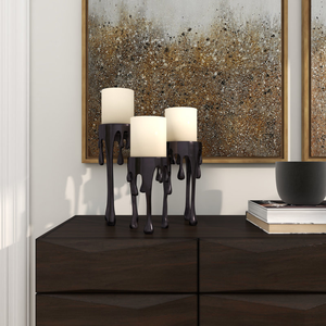 Moderno Portavelas de Aluminio Metálico, Elegante Decoración para Mesa de Boda y Dormitorio, Regalo al Mejor Precio - Product Image 1