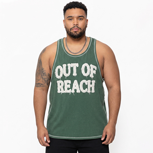 Customized Plus Size Gym Trainer Tank Top Distressed Embroidered <b>Singlet</b> <b>Men</b> Quick Dry Breathable Muscle Fit Stringer U Knitted - Product Image 1