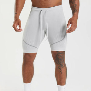 Pantalones Cortos Deportivos para Hombre, Corte Holgado, para Correr, Entrenar, de Secado Rápido, Poliéster, Ropa Deportiva, Pantalones Cortos de Gimnasio en Venta - Product Image 1