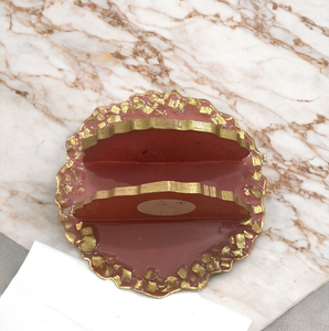 Portarrollos de resina epoxi con diseño floral, decorativo para mesa de café y té. - Product Image 1