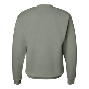 Logotipo personalizado 100% algodón cuello redondo en relieve sudaderas hombres Unisex sólido en blanco liso pulóver sudaderas con capucha DDP envío - Product Image 3
