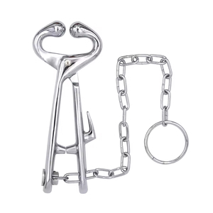 Sujetador de toros de acero inoxidable veterinario de diseño profesional personalizado para sujeción de ganado - Product Image 1