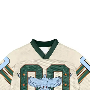Maillot de football rétro classique de qualité supérieure à séchage rapide, maillot de fan de football américain vintage de bonne qualité en vente en ligne - Product Image 4