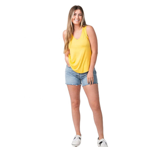 Camiseta sin Mangas de Mezcla de Poliéster y Algodón Personalizada para Mujer, de Secado Rápido y Transpirable, Chaleco Deportivo - Product Image 6