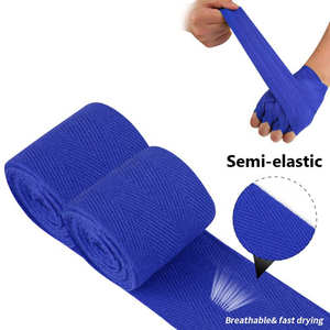 Cotton Durable Boxing Hand Wraps White Comfortable Fit All Seasons Gym <b>Training</b> Use - Product Image 5