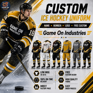 On-Ice Match Performance Hockey Uniform Package Custom Printed Graphics, Crests & Player IDs - Durable Sportswear Manufacturer - Product Image 4