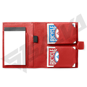 Brand New Customization Printed PU Leather Embossed Logo Poker Decks <b>Playing</b> Tarot <b>Card</b> Case Holder for Collecting <b>Card</b> - Product Image 2