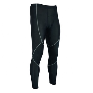 กางเกงเลกกิ้งรัดรูปผู้ชายสีกรมท่าผ้ายืดสแปนเด็กซ์ไนลอนเอวยางยืด - Product Image 3