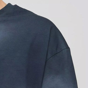 Camiseta Blanca Ligera de Algodón 100% a Precio Económico para Hombre, con Hombros Caídos, Logotipo Personalizado, Secado Rápido y Transpirable - Product Image 6